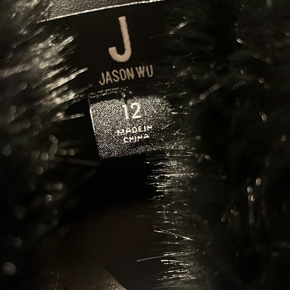 Jason Wu faux fur Collar biker jacket - Picture 9 of 11